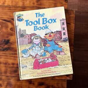 Vintage 1980 Sesame Street The Tool Box Book Hardcover Book